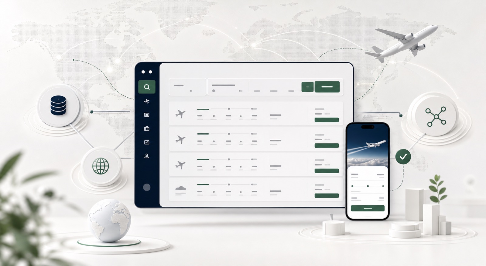 Travel technology flight booking platform connecting airline, GDS and NDC suppliers